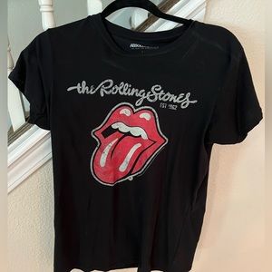 Rolling Stones Black Concert Tee, Ladies XL, NWT